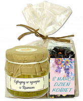 ZESTAW PREZENTOWY Cytryny w syropie z rumem 200 g + Herbata 50g DZIEŃ KOBIET