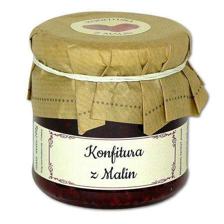 ŚWIĄTECZNY ZESTAW PREZENTOWY konfitura z malin 200g + Herbata 50g