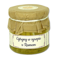 ŚWIĄTECZNY ZESTAW PREZENTOWY Cytryny w syropie z rumem 200 g + Herbata 50g