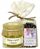 ZESTAW PREZENTOWY cytrynk z imbirem 200g + Herbata 50g DZIEŃ KOBIET