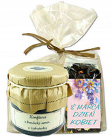 ZESTAW DZIEŃ KOBIET borówki z żubrówką 200g + Herbata 50g