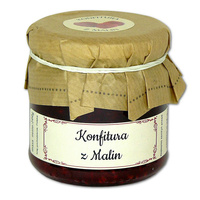 ŚWIĄTECZNY ZESTAW PREZENTOWY konfitura z malin 200g + Herbata 50g