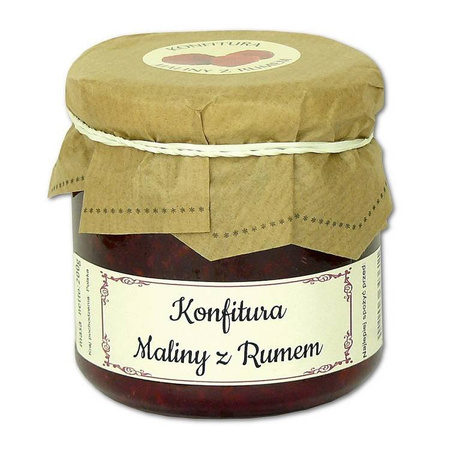 Konfitury maliny z rumem 200 g