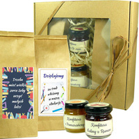 ZESTAW PREZENTOWY 2x Konfitura 40g + 2x Herbata 50g  Zakończenie roku