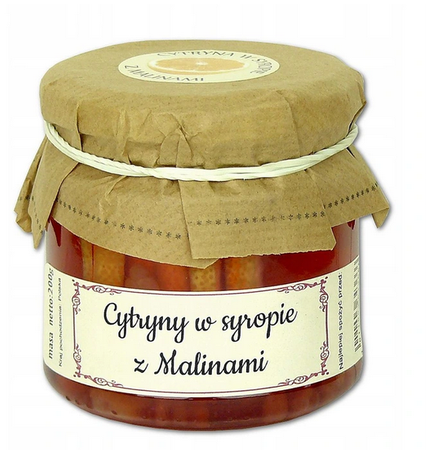 ZESTAW PREZENTOWY Cytryny w syropie z malinami + Herbata DZIEŃ KOBIET