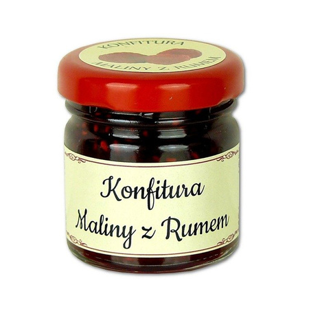 Konfitury maliny z rumem 40 g